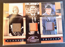 2008 Donruss Classics Knute Rockne Hank Stram Tom Landry Relic /250 #CT-1 UX6401