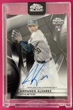 2025 Topps Chrome Black #CBA-AAL Armando Alvarez Rookie Auto