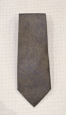 Valentino Men's Silk Tie Gold Blue Paisley Designer Pattern Jacquard Cheap!!! 