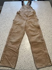 Carhartt Double Knee Coveralls 36x34 Canvas Workwear 2014