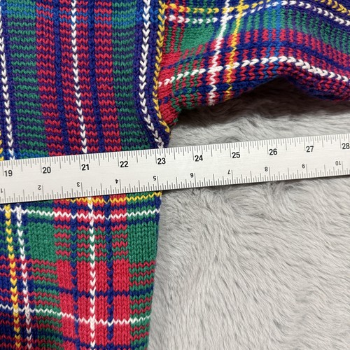 Vintage Nautica Sweater Herren Large Plaid Crewneck Pullover Hong Kong 90s - Bild 9 von 10
