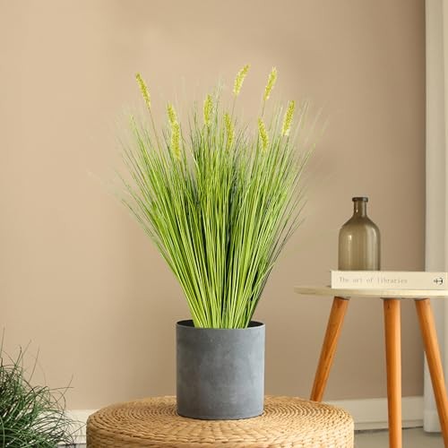 Artificial PlantsPCS 27“ Fake Tall Onion Grass Faux 6 Onion Grass+dog Tail - Bild 6 von 7