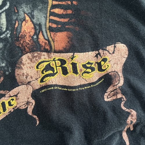 2013 Lamb of God Again We Rise Shirt Mens Medium M/L Band Tee Heavy Metal - Picture 4 of 6