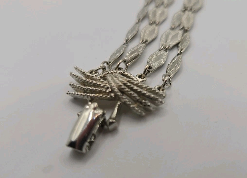 Bracelet Silverstone Multistrand Chain Sparkle Vt… - image 7