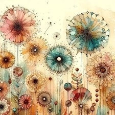 5D Diamond Painting Kits for Adults, Dandelion Diamond Art Kit for Adults Beginn