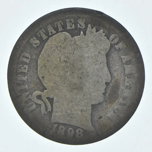 1898 Barber Dime Estate Coin Collection *355