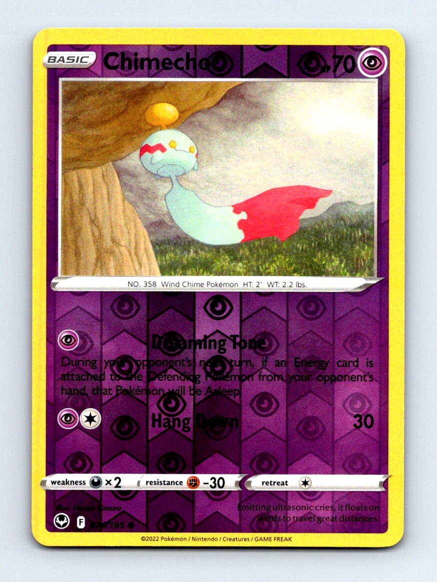 #74 2022 Silver Tempest ` Chimecho REVERSE HOLO