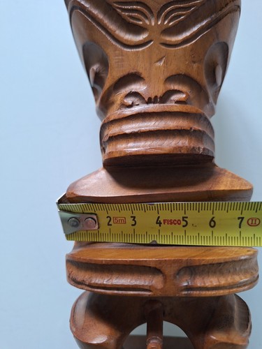 Statuette Figur Tiki Holz Tahiti Polynesien Auto Skulptur Inseln Art Ozeanien - Imagen 16 de 16