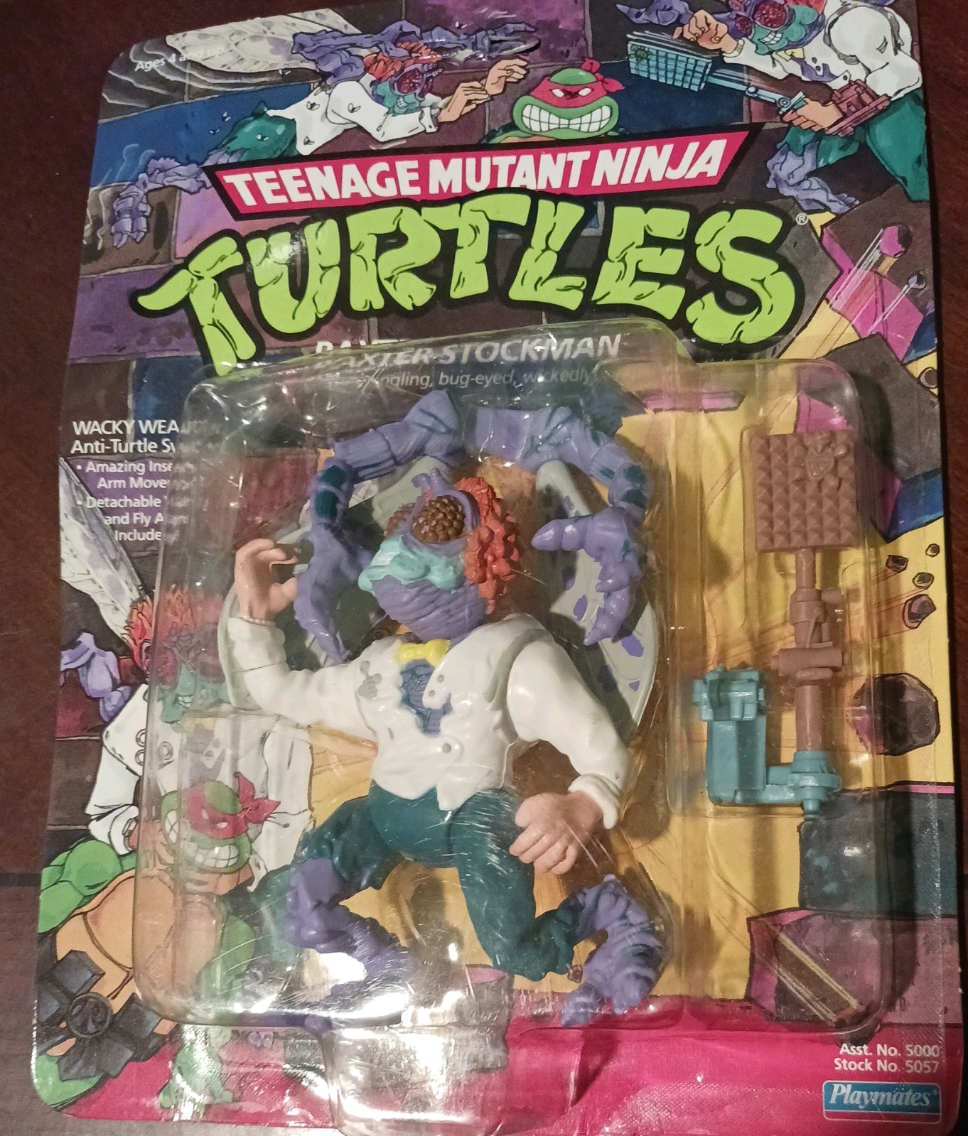 Playmates Toys Teenage Mutant Ninja Turtles 1989 Baxter Stoc