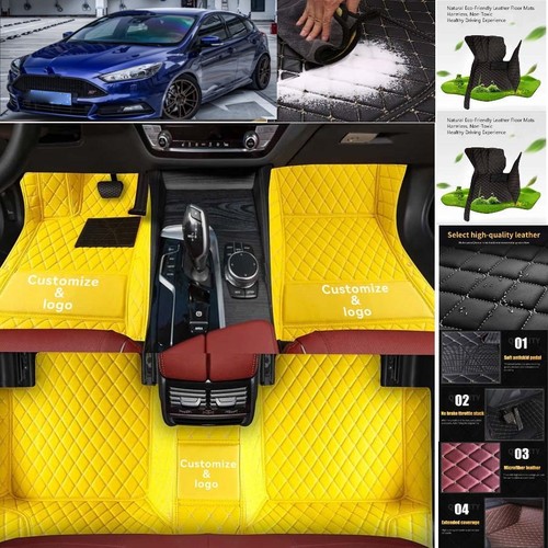 For Ford Focus Car Floor Mats Luxury Waterproof Liners Carpets Cargo Custom - Foto 38 di 42