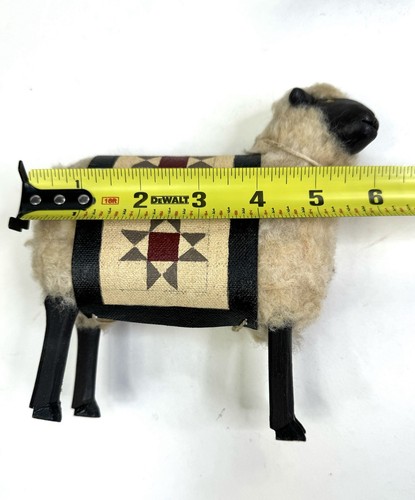 Harold Turpin Collection Of 5 Sheep Folk Art Display Quilt Primitive Theme - Picture 13 of 20