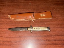 Vintage Letter Opener Fixed Blade Miniature Mini Bowie Knife Made In USA