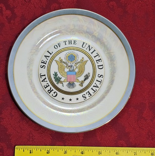 2-7.5 Inch Great Seal Of The United States Plates Vintage Patriotic American - Picture 9 of 11