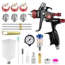 Hvlp Air Spray Gun Kits With 1.31.72.0 Mm Nozzles Spray Paint Gun Automotive W