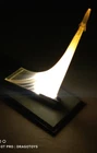VINTAGE SPACE ROCKET 1st COSMOS FLIGHT NIGHT LAMP SOVIET CCCP ART DECO AC 220V