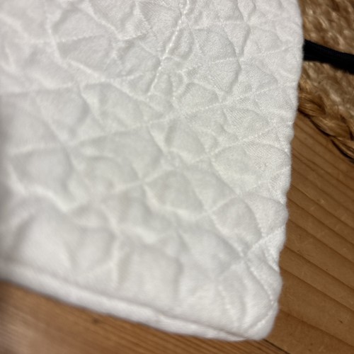 Sferra Bros. Euro Pillow Sham White Diamond Heavy Egyptian Cotton Quilted Set 2 - Picture 4 of 8