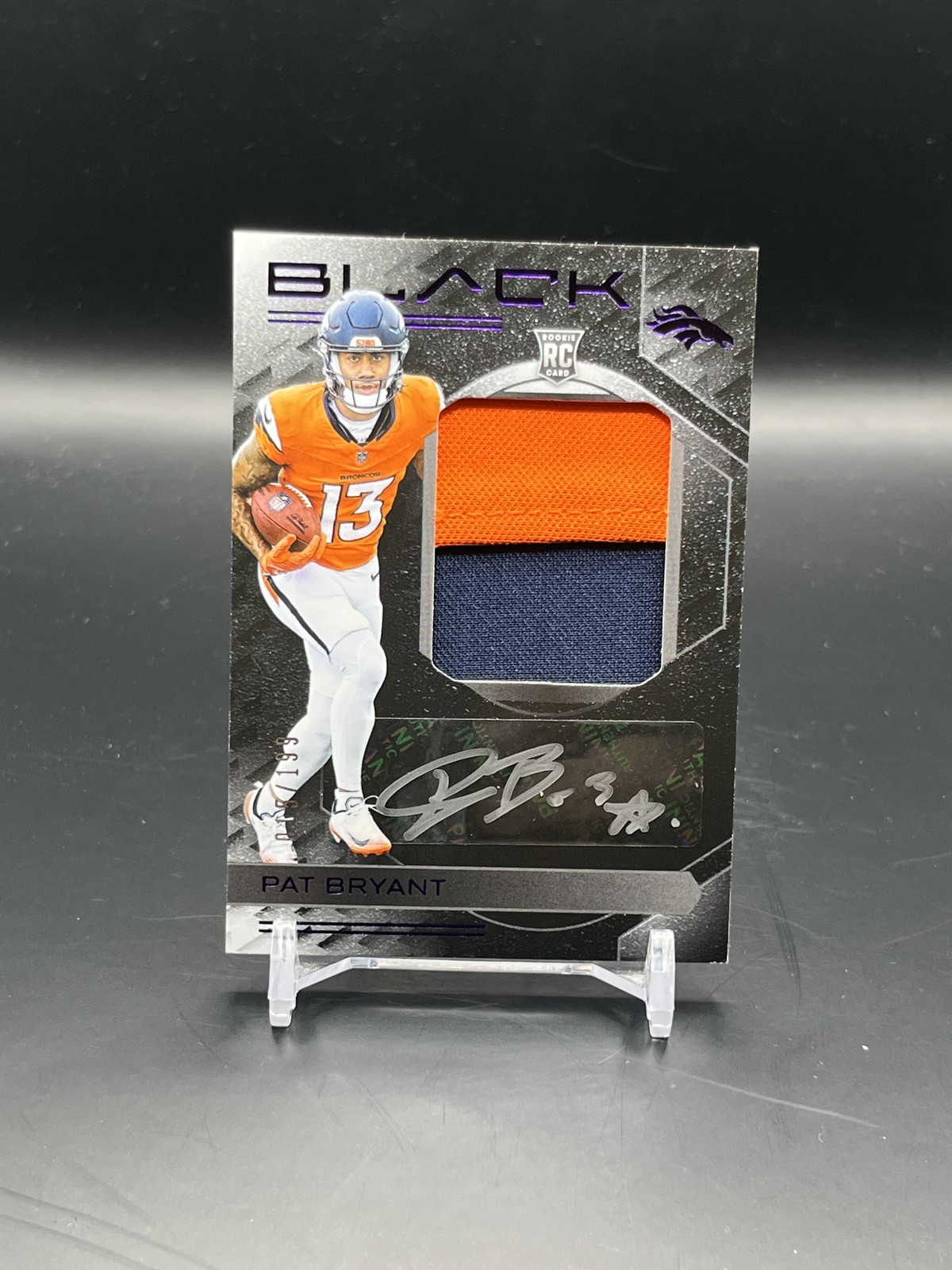 2025 Panini Black - Rookie Patch Autographs Pat Bryant #RKPA-PBT Royal 15/199