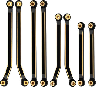 CNC Black Coating Brass High Clearance Linkage Links Set for Redcat Ascent-18 1/