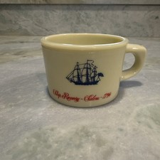 Vintage OLD SPICE Shulton Shaving Mug Cup Ship Recovery Salem 1794