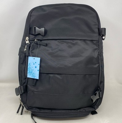 Generic Black Travel/Laptop Backpack, 42×31×17 cm (Model AR1637)