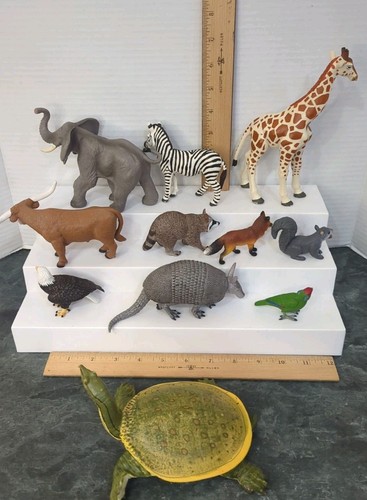 Wild Animals Turtle Bull Giraffe Eagle Safari Ltd. Figures 1996-2010 Lot Of 11 - Picture 11 of 11