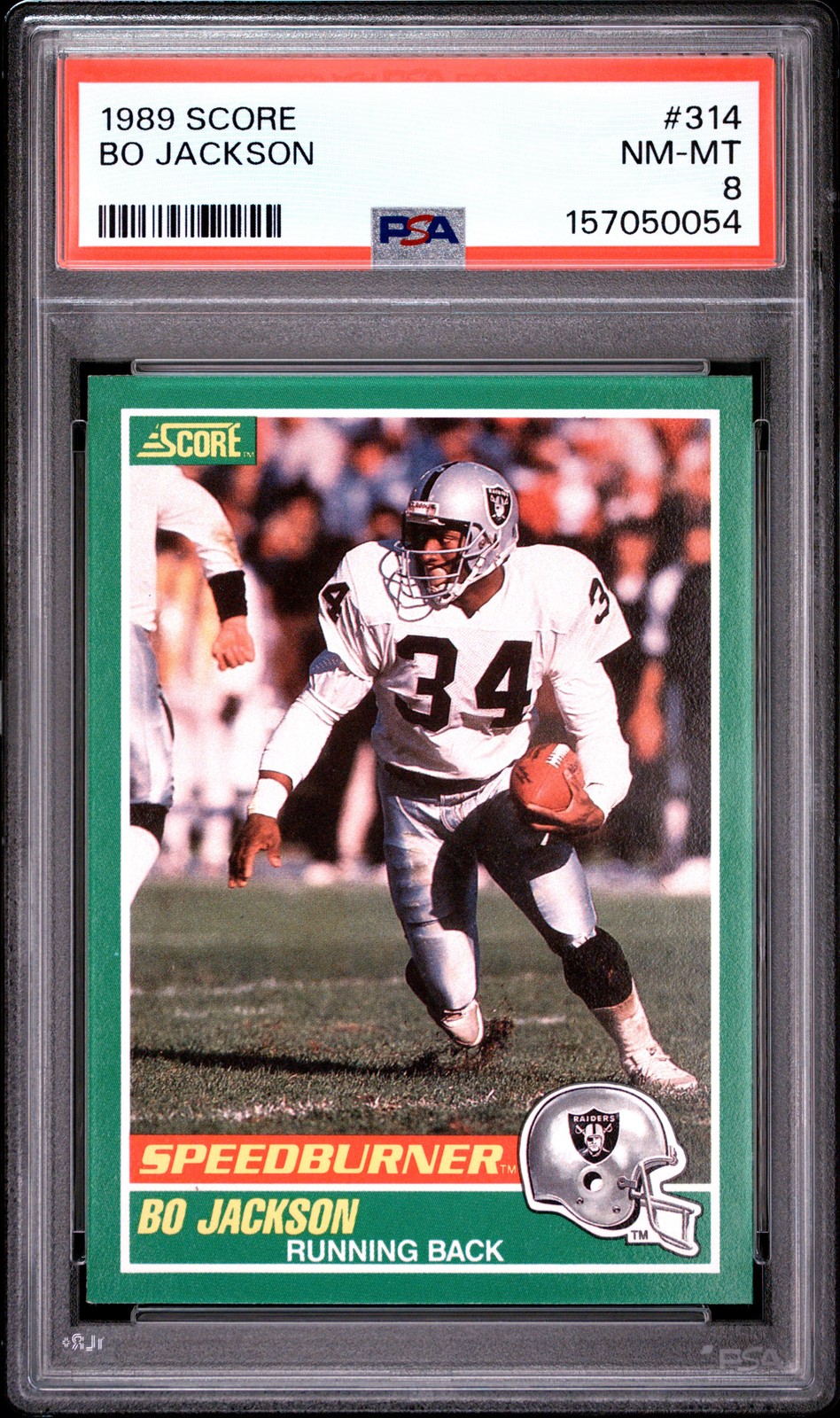 1989 SCORE #314 BO JACKSON PSA 8