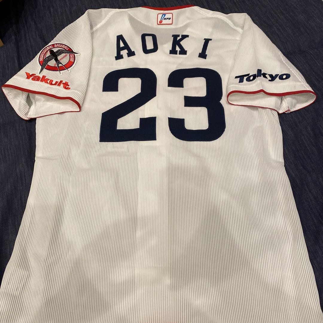 Tokyo Yakult Swallows Aoki ユニフォーム 23 Swallows 復刻ユニフォーム AOKI 23 Swallows 復刻ユニフォーム