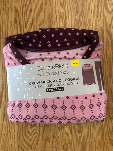 Cuddl Duds set 2 pezzi donna clima top destro leggings pigiama strato base grande - Foto 1 di 6