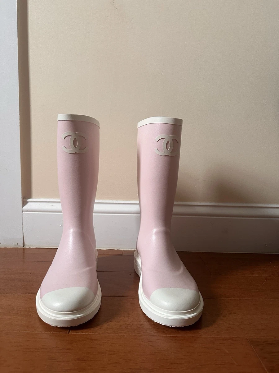 CHANEL Low 3/4 to 1 1/2 Inch Rain Boots for Women for sale | eBay