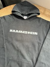 1990s Faded & Repaired Rammstein Band Hoodie boxy Vintage Y2K Style Band music