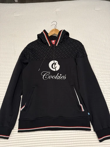 Felpa con cappuccio Cookies SF ricamata nera tema Gucci taglia media 100% autentica