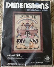 NEW Dimensions Counted Cross Stitch Kit - “Two by Two” #6551 Noah’s Ark