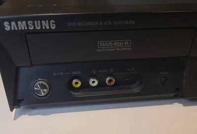Samsung DVD-VR350 DVD Recorder VCR Combo VHS to DVD Dubbing Player WITH REMOTE - Image 1 of 4