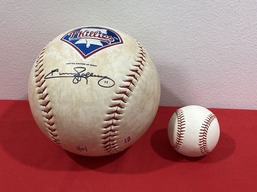 JIMMY ROLLINS Philadelphia Phillies Autograph Signed Large Size Baseball PSA/DNA - Picture 15 of 16