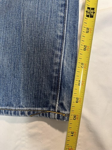 Gap 1969 Jeans Mens 34x32 Blue Denim Straight Leg Distressed Wash Casual Pants - Picture 3 of 6