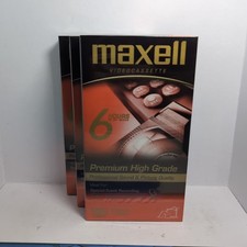 Maxwell High Grade T-120 6 Hour VHS Set Of 3 Tapes