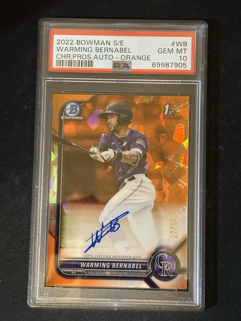 2022 Bowman S/E Warming Bernabel CHR.PROS Auto(on Card)/ /25 POP 8