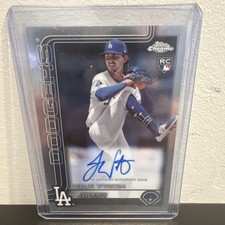 Topps Chrome 2025 Justin Wrobleski Los Angeles Dodgers Rookie Debut Autograph