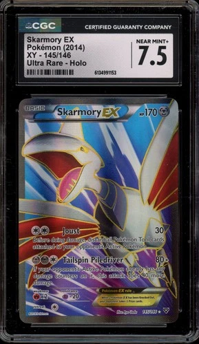 Pokemon Skarmory EX XY Ultra Rare #145 CGC 7.5