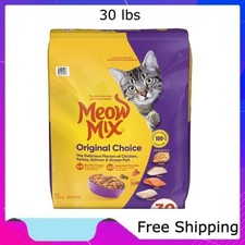 Meow Mix Original Choice Dry Cat Food, 30 lb. Bag