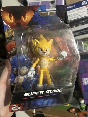 5'' SUPER SONIC Sonic the Hedgehog  3 Movie Figure Jakks Pacific Damaged