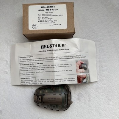 CORE SURVIVAL HEL-STAR 6 GEN. 3, HS-640-09 SUBMERSIBLE