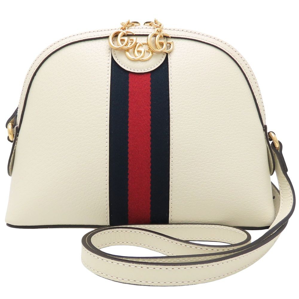 GUCCI Borsa a tracolla Ophidia 719881 pelle bianca OUTLET/353094