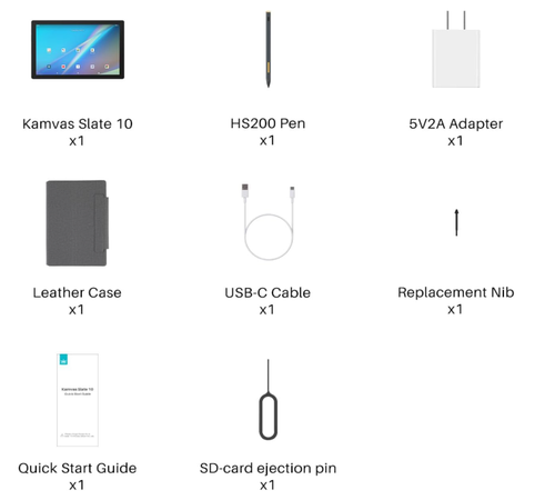 HUION Kamvas Slate 10 Android Tablet PC Digital Drawing Tablet 8GB+128GB 10.1” - Picture 9 of 9