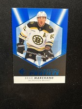 22-23 UD SP Authentic Hockey Blue Profiles AP-3 Brad Marchand