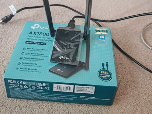 TP-Link Archer TX20U Plus AX1800 Dual Antennas High Gain Wireless USB Adapter - Photo 3/3