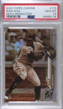 2020 Topps Chrome Sepia Refractor Isan Diaz #170 PSA 10 GEM MT 8d2