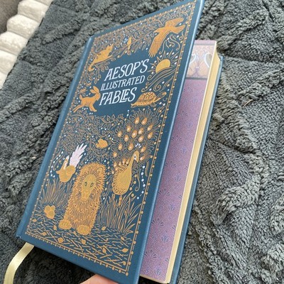 Aesop s Illustrated Fables Barnes & Noble Leather Bound EUC Rackham Walter Crane