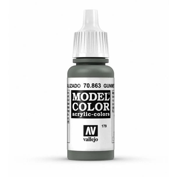 Vallejo Model Color - Metallic Gunmetal Grey