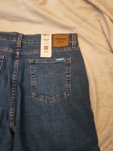 Denizen by Levi's Boyfriend Jeans Blue Denim Mid-Rise Distressed Cuffed Hem - Picture 7 of 7